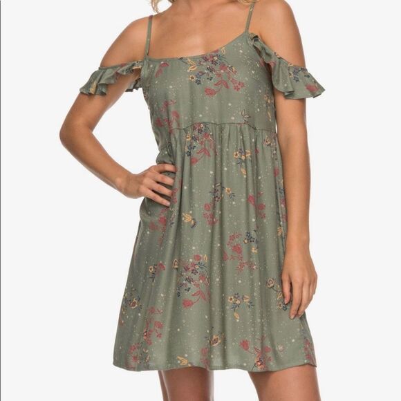 NWT Roxy Do It My Way Strappy Dress Sundress Size Small Ruffle Sleeve Size Small - Picture 1 of 11